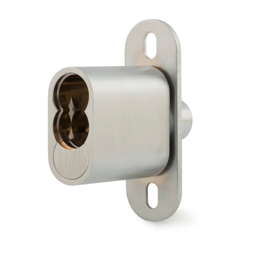 Olympus Lock 722S Sliding Cabinet Door Push Lock Without Cylinder - For Best Core Cylinders